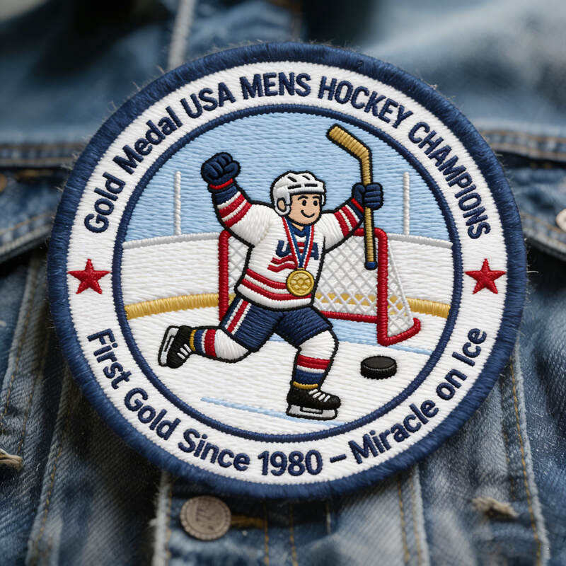USA Men’s Hockey Olympic Gold Medal Patch