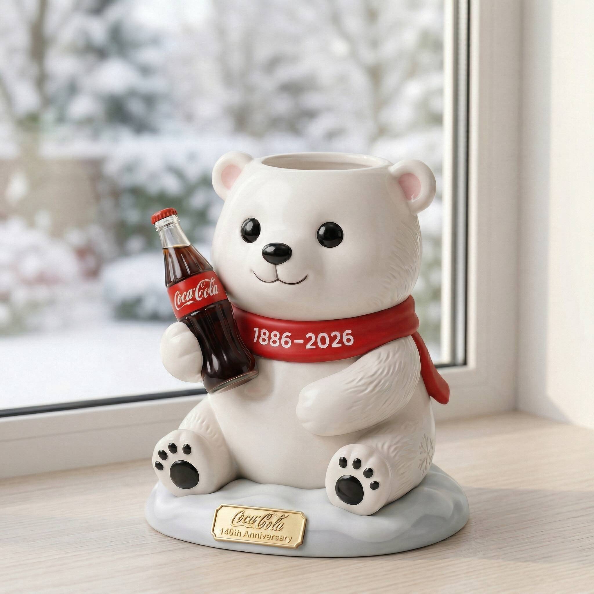 🔥Coca‑Cola 140th Anniversary flowerpot
