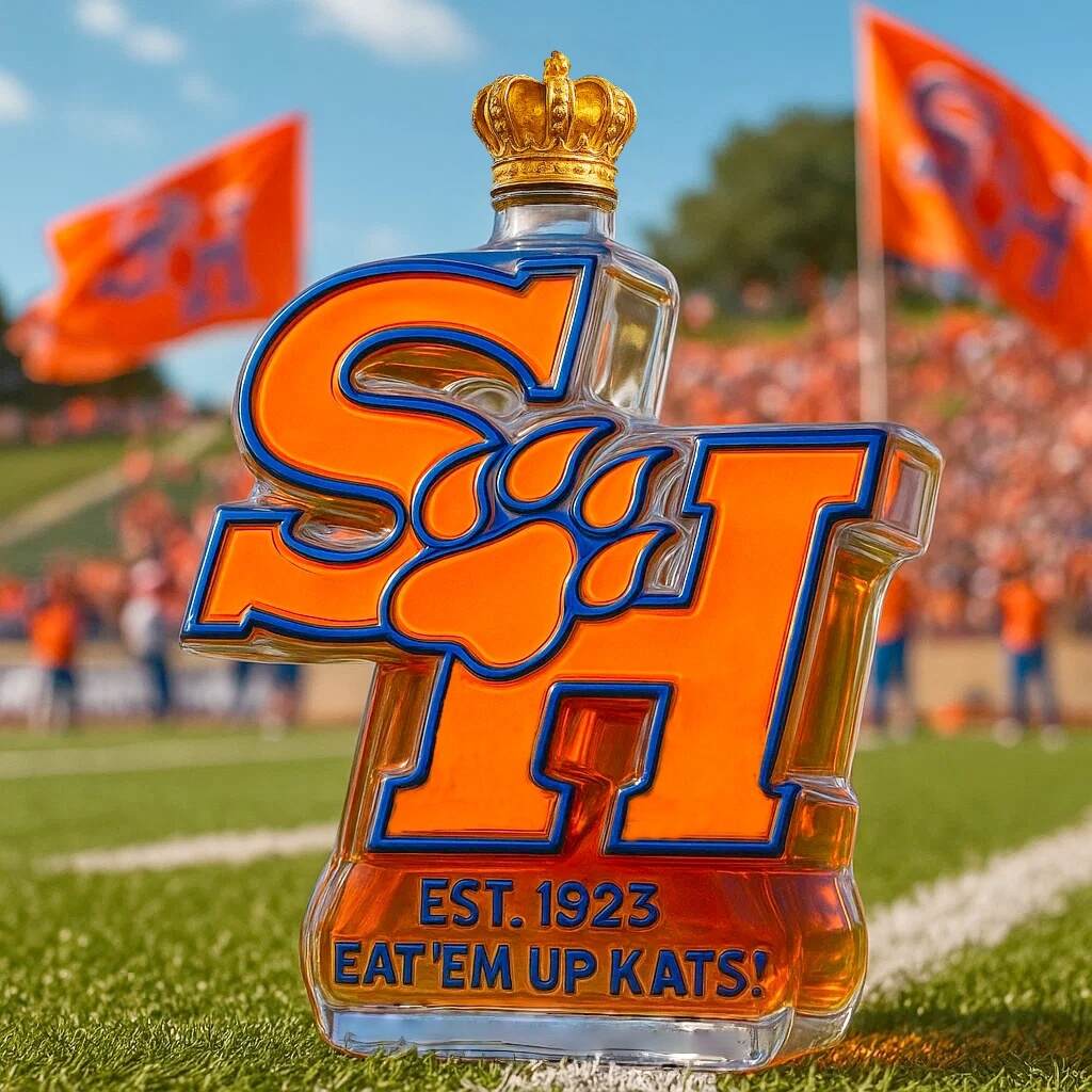 Sam Houston State Bearkats Limited Edition Whisky Bottle