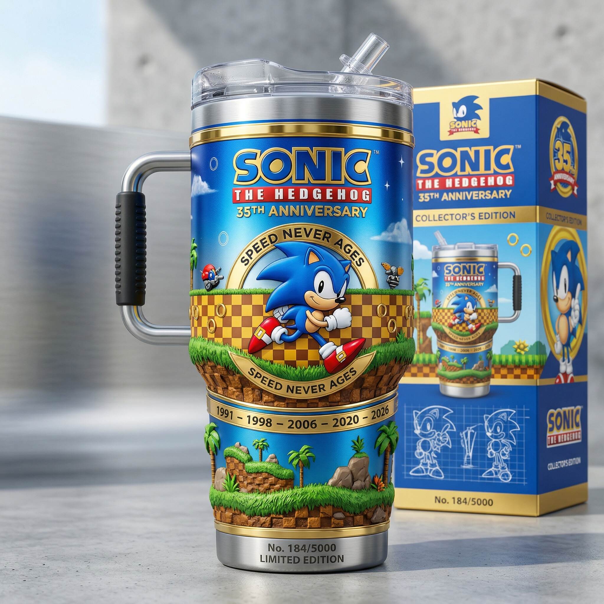 Sonic 35th Anniversary Collector Tumbler