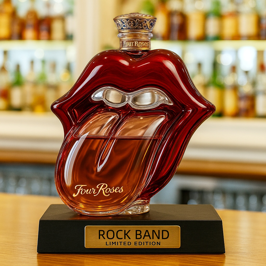The Rolling Stones Whiskey Bottle