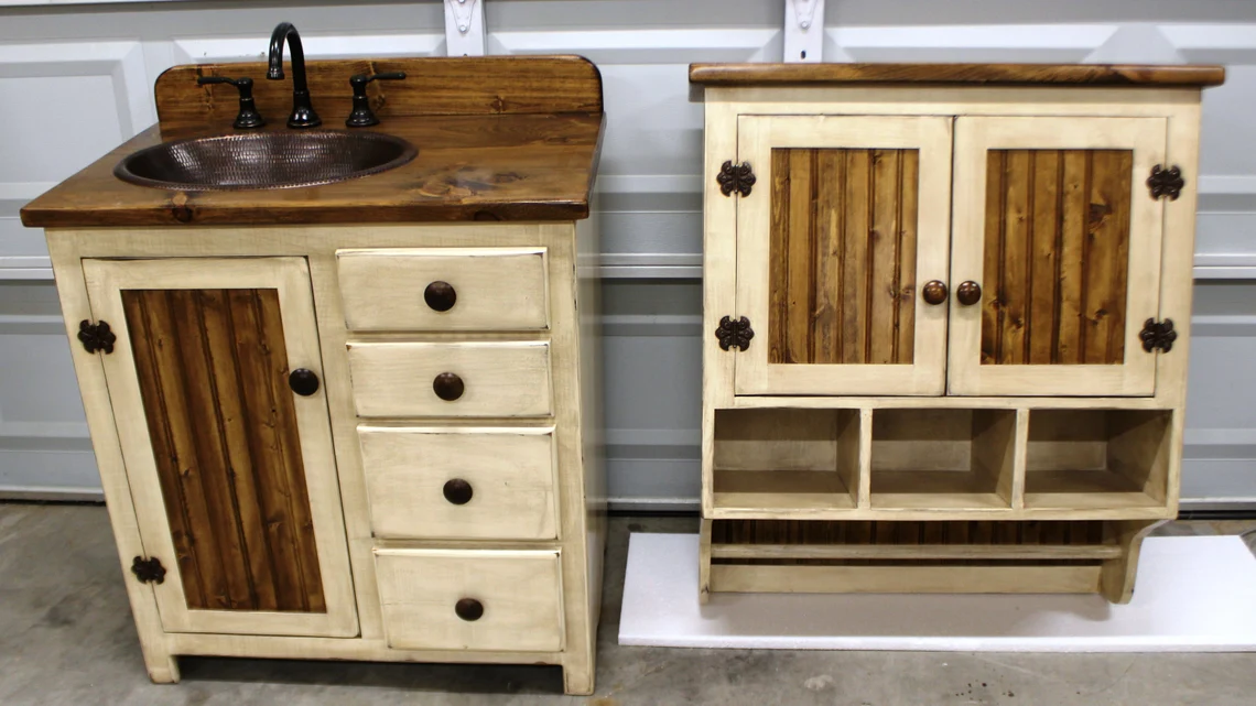 Rustic Farmhouse Vanity - 32