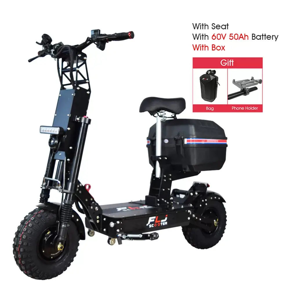 2022 New K14 14inch 8000W Fat wheels skateboard electric scoote with Short Handle fast speed 58MPH