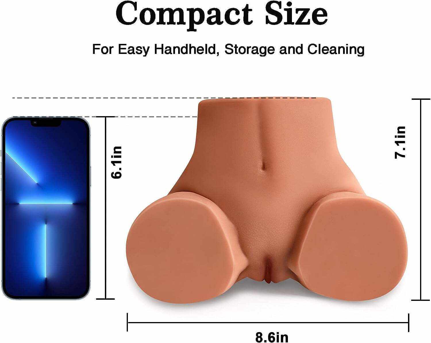 Sex Doll Male Sex Toy for Men, Pocket Pussy Ass Sex Dolls Torso Love Doll with Realistic Vagina Anus, Adult Sex Toys for Men (8.6X7.1X4.7In, 5.5LB)
