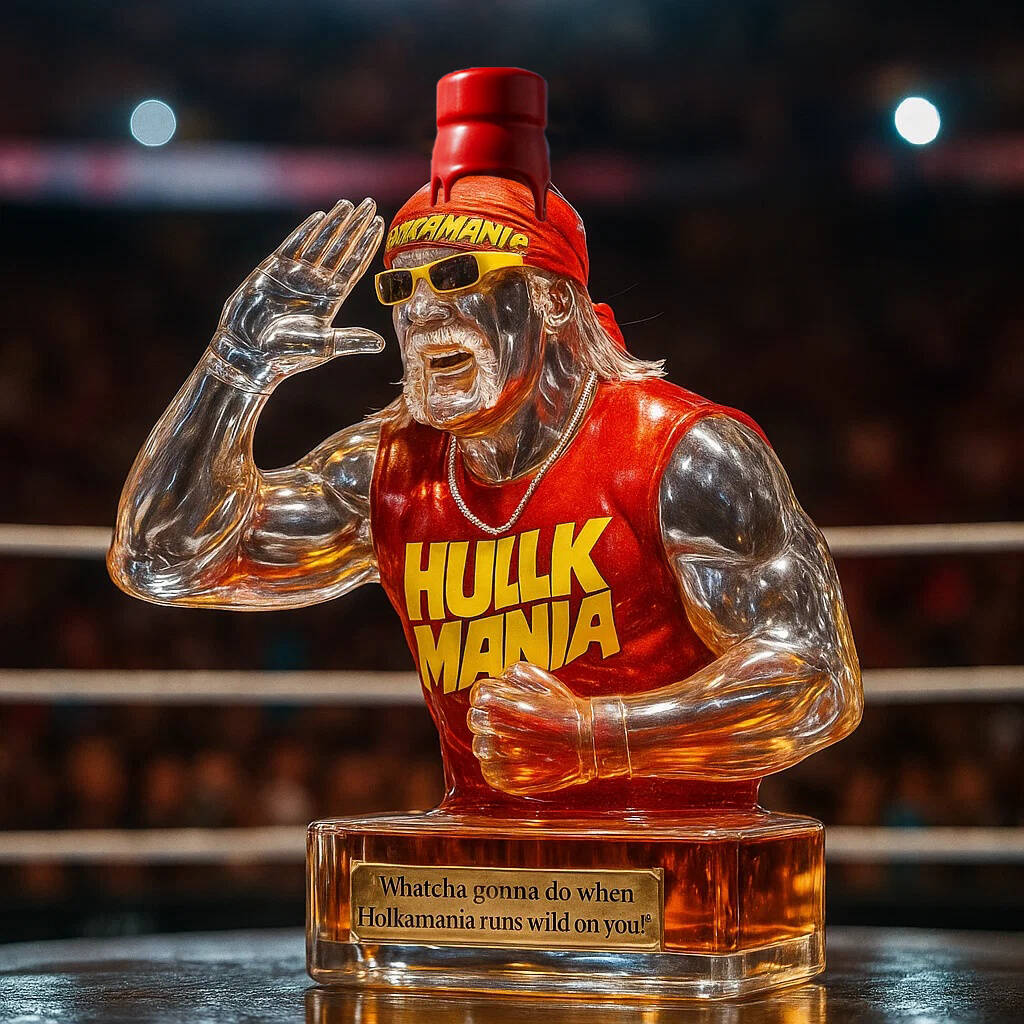 Legendary Champion Hulk Hogan Whiskey Bottle