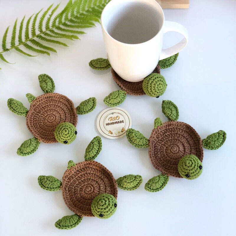 Crochet Turtle Coaster