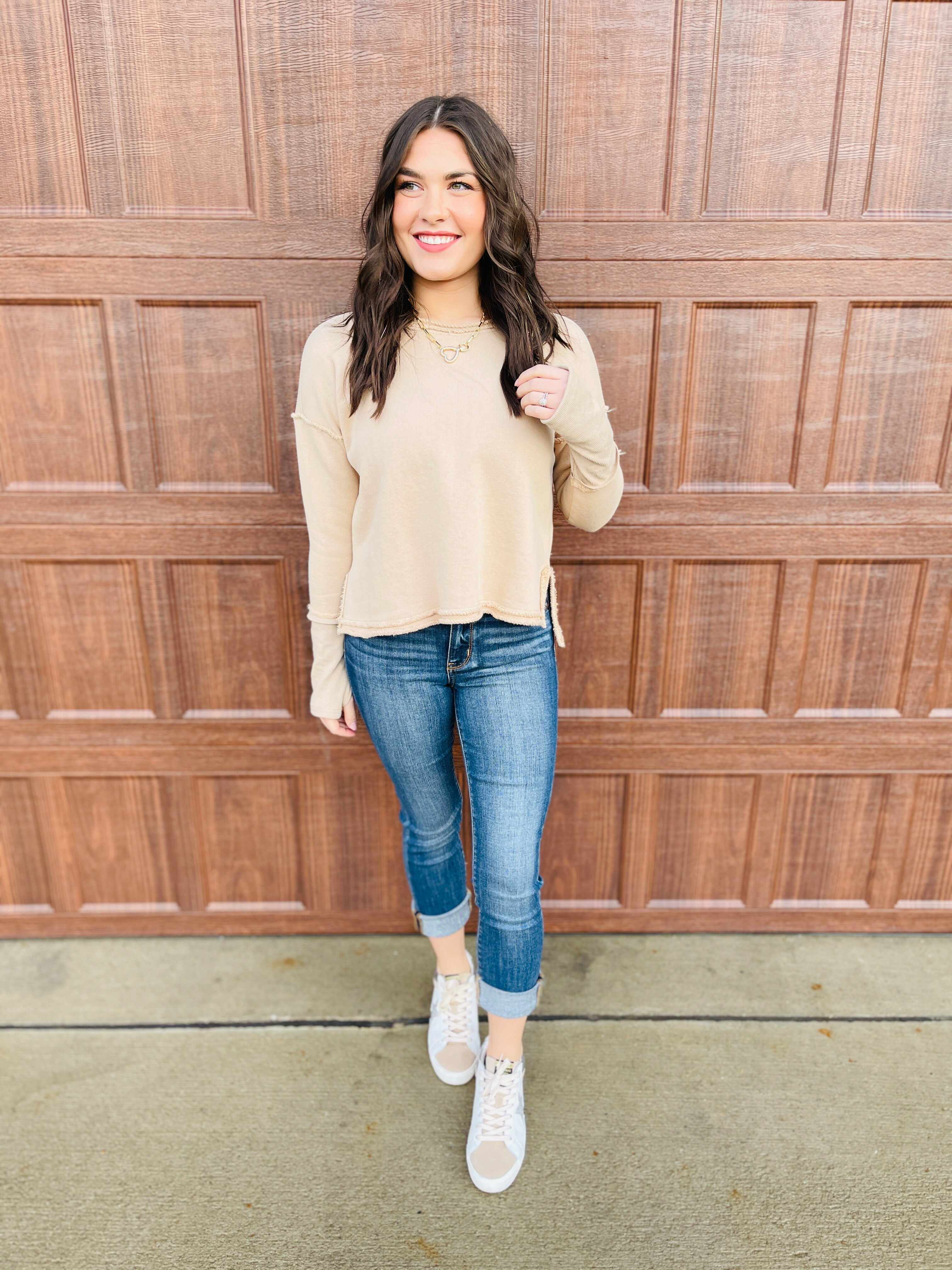 PLUS/REG Two in One Cuff This Way Skinny Jean / Capri