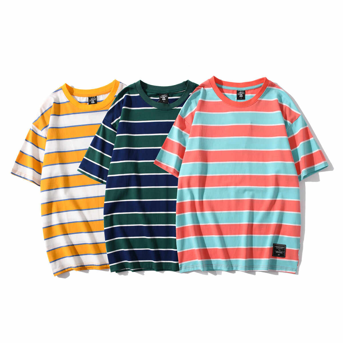 Summer New Striped Short-sleeved T-shirt For Men