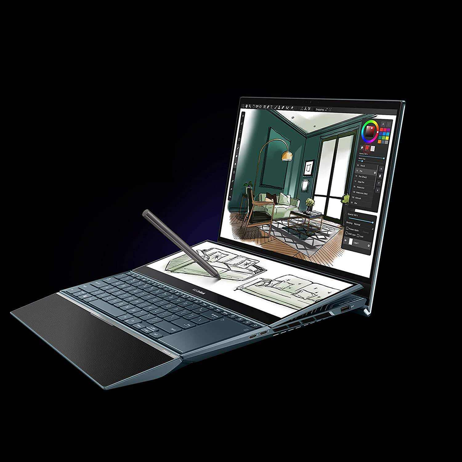 ASUS ZenBook Pro 16X OLED 16 inch 4K OLED 16:10 Touch Display, ASUS Dial, Intel Core i9-12900H, 32GB, 2TB, GeForce RTX 3060 GPU, Windows 11 Pro, Tech Black, UX7602ZM-XB96T