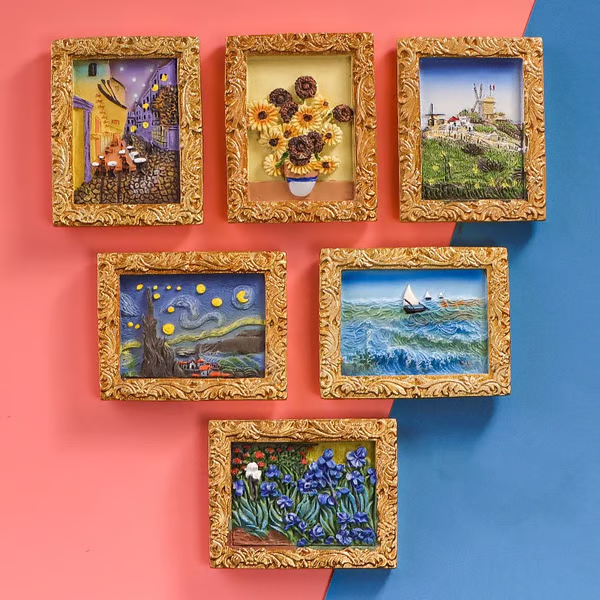 💖💖Van Gogh Inspired Fridge Magnet Set