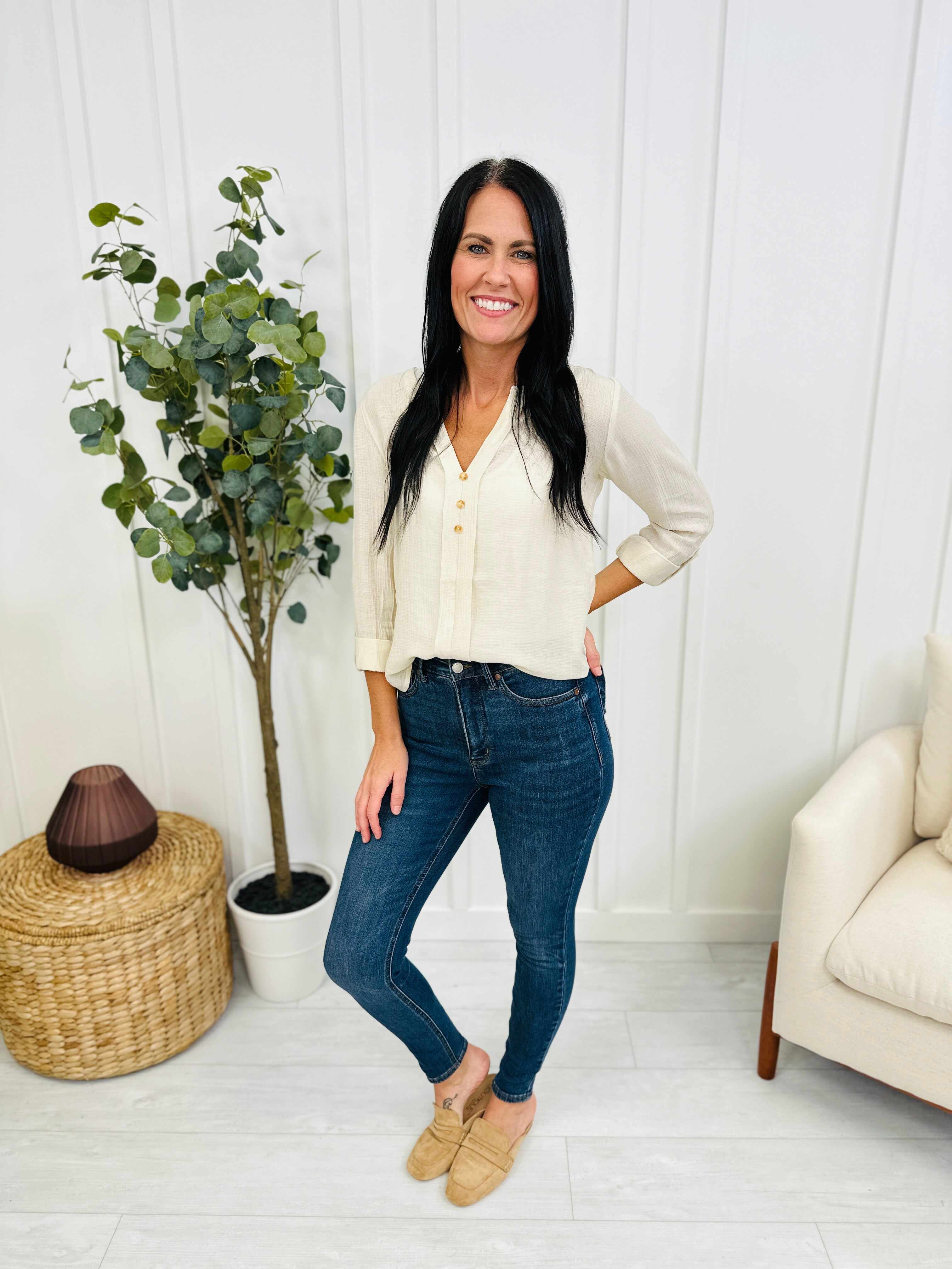 REG/CURVY Triple Trouble Tummy Control and Butt Lifting Skinny Jeans