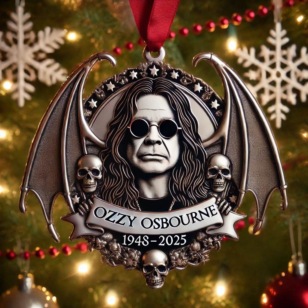 Ozzy Osbourne 1948–2025 Memorial Ornament