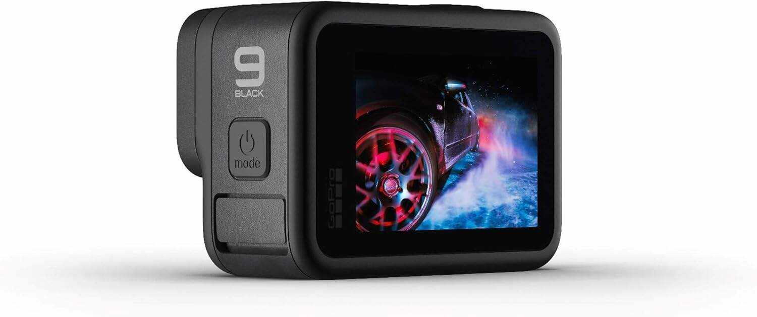 GoPro HERO9 Black - Waterproof Action Camera with Front LCD and Touch Rear Screens, 5K Ultra HD Video, 20MP Photos, 1080p Live Streaming, Webcam, Stabilization