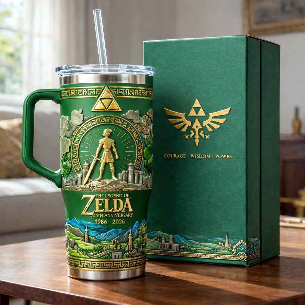 The Legend of Zelda 40th Anniversary Collectible Tumbler(1986-2026）