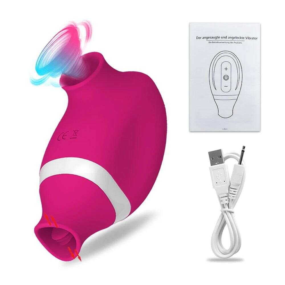 2-in-1 Clitoral Sucking Vibrator – G-Spot & Licking Dual Stimulator