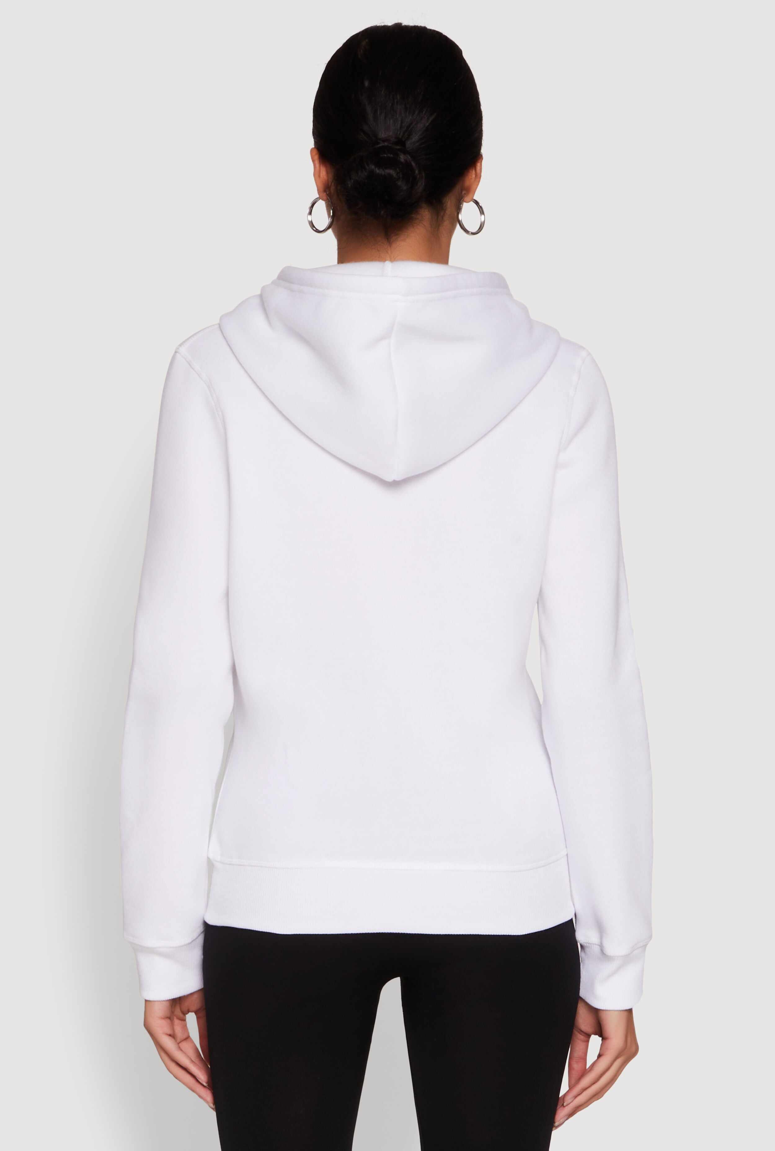 Trendy Fleece Lined Hooded Sweatshirt