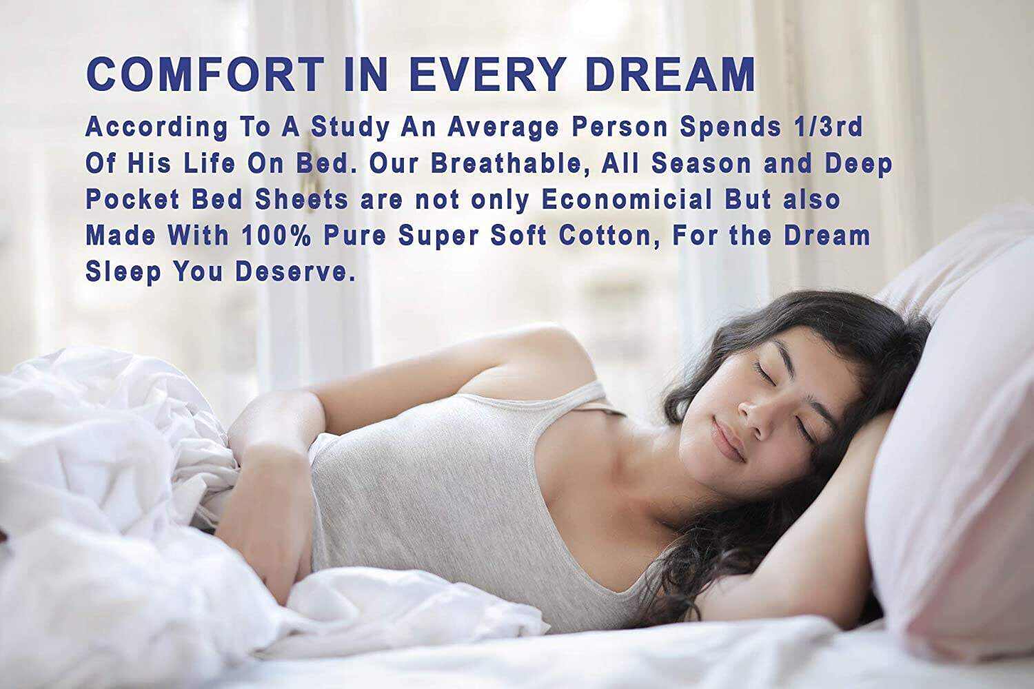 Sweet Pea100% Cotton Sheets - Soft & Breathable Sheet Set - 4 Pieces