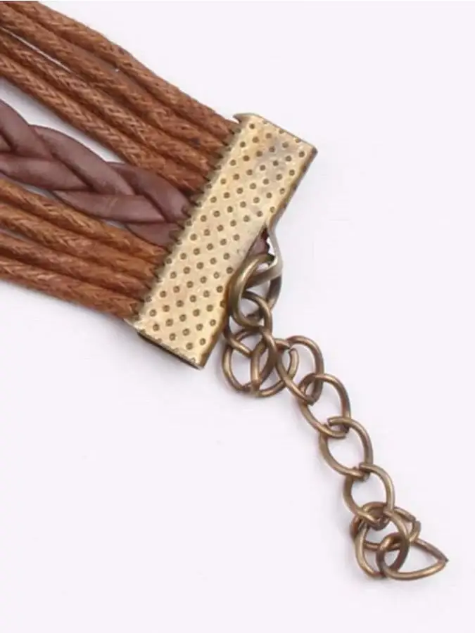 Bronze Vintage Leather Rope Bracelet