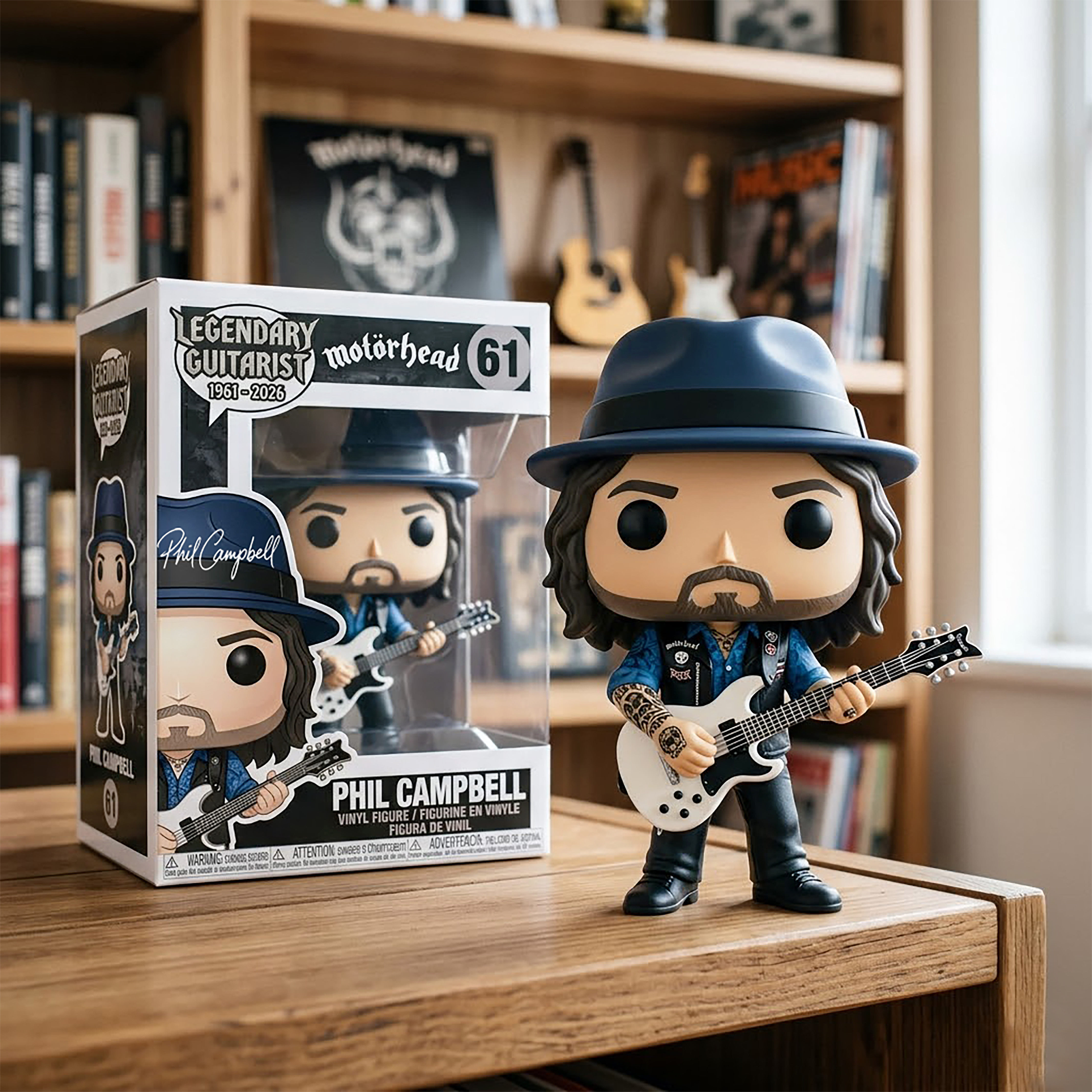 Legendary Guitarist Phil Campbell Collector Figure (1961–2026) Edition
