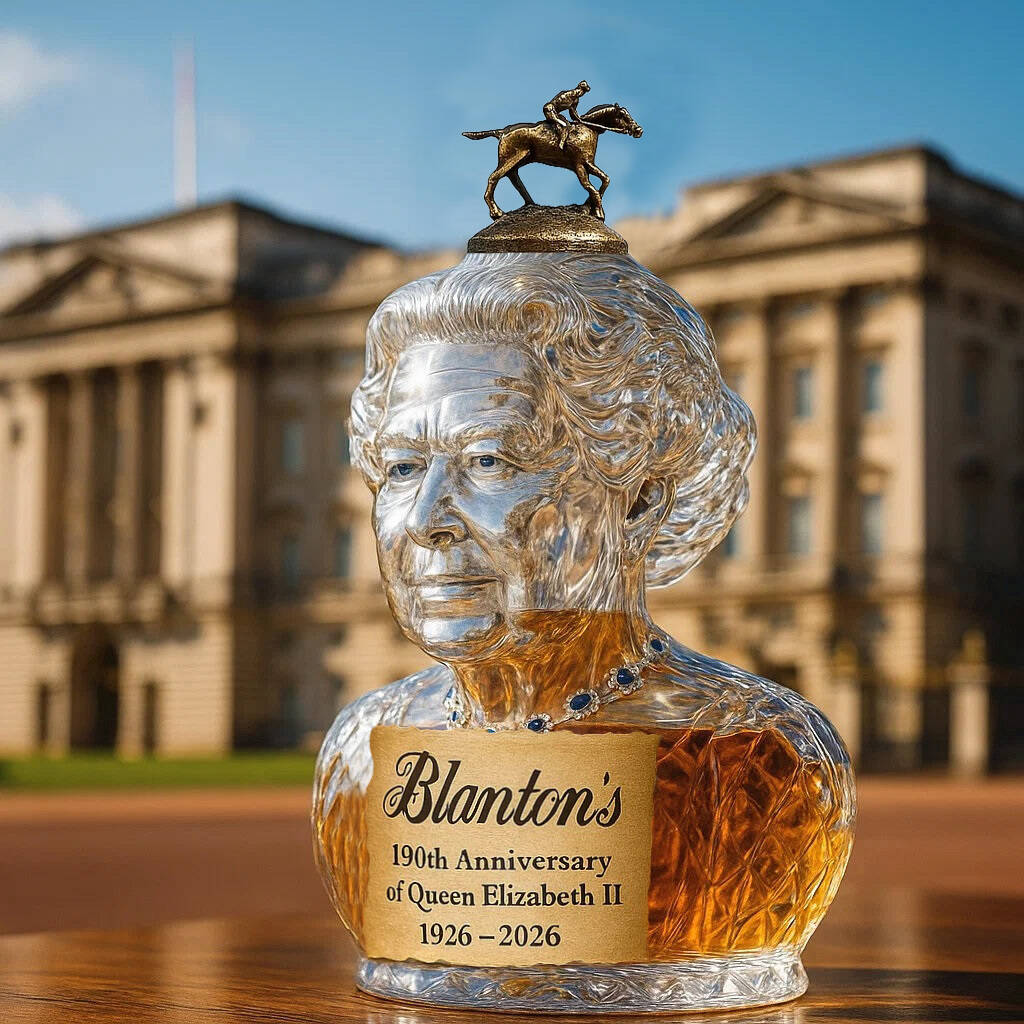 Queen Elizabeth II 100th Anniversary Whisky Bottle