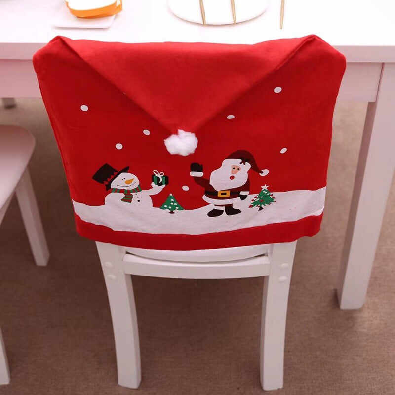 Christmas Chair Back Covers For Dinning Room Decoration