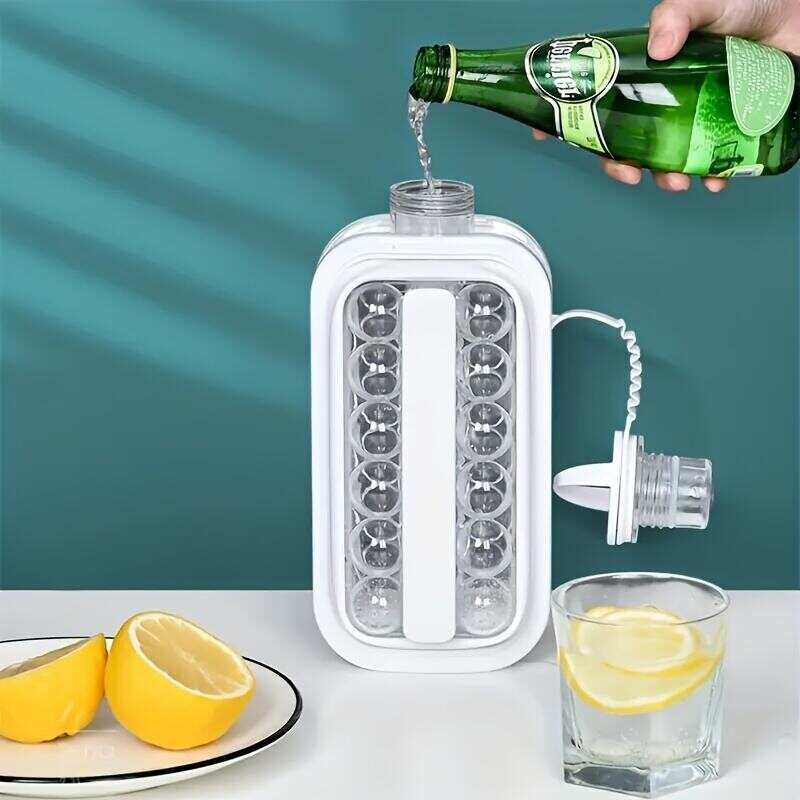 1pc Ice Ball Maker Kettle Kitchen Bar Accessories Gadgets Creative Ice Cube Mold 2 In 1 Multifunctional Container Pot