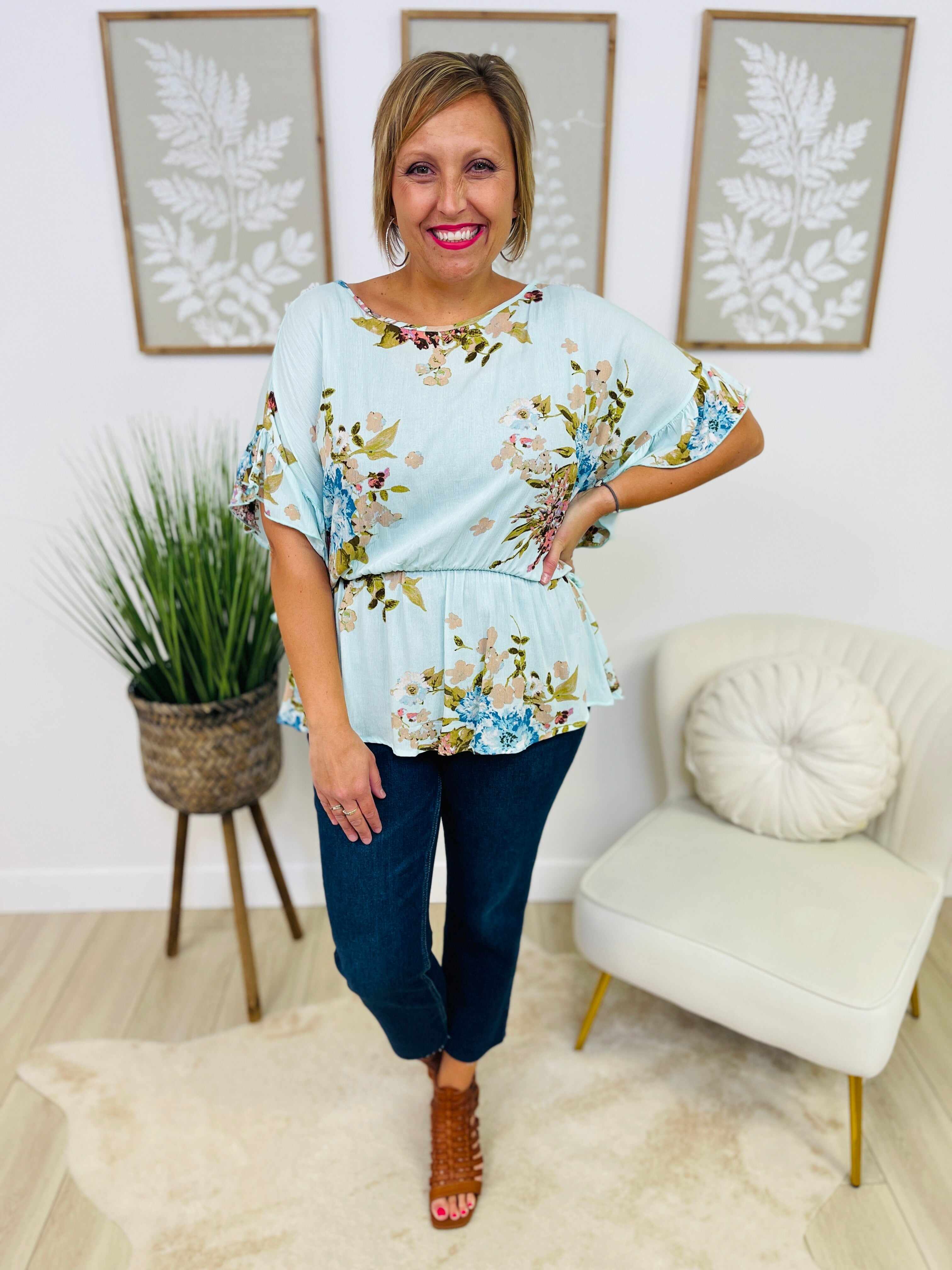 PLUS/REG You Can't Slit With Us Wide Leg Cropped Jeans