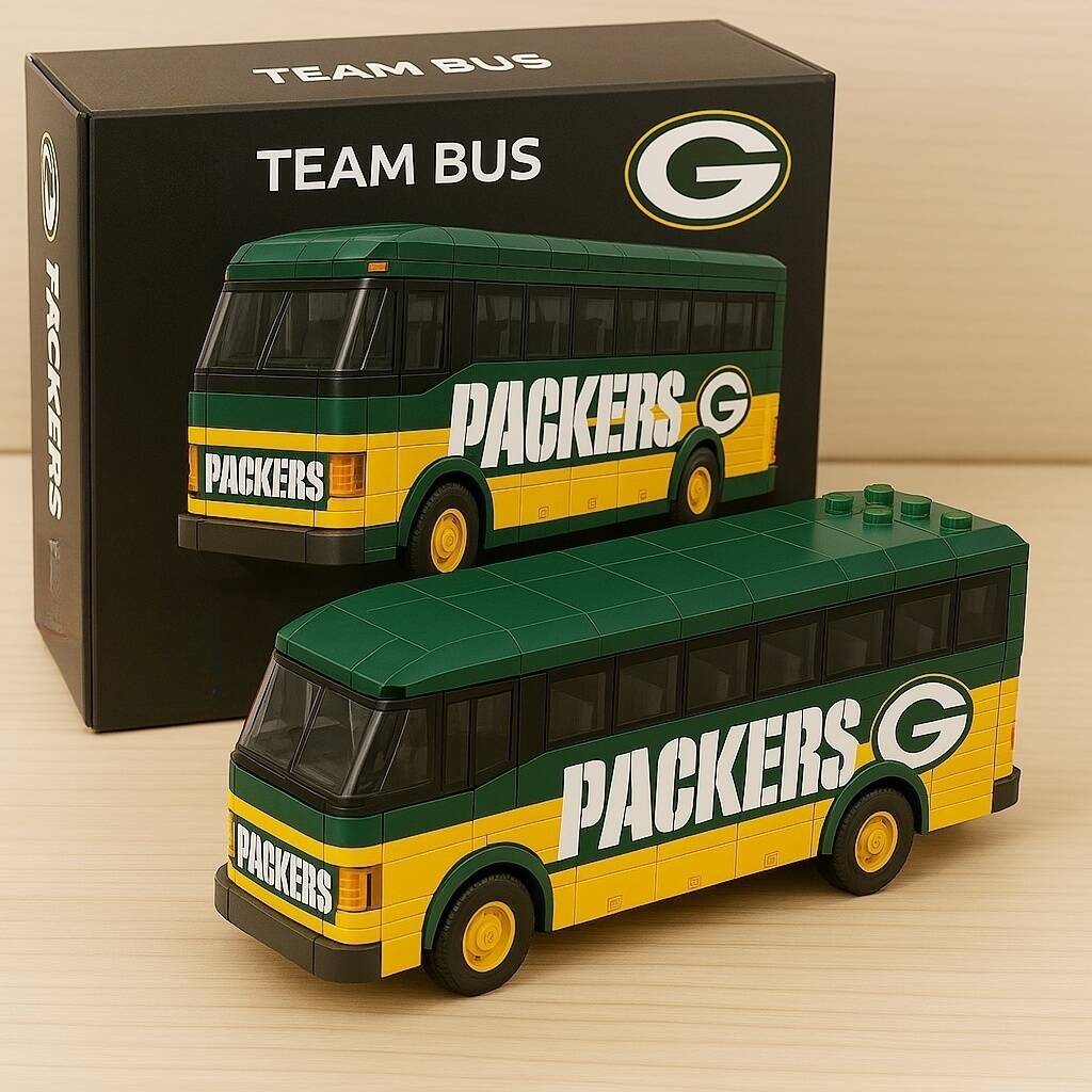 🏈🚍NFL Team Bus Brick Set