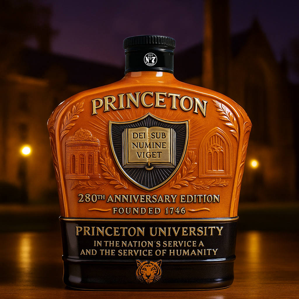 PRINCETON TIGERS 280th Anniversary Whiskey Bottle