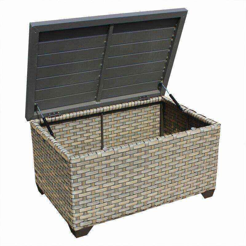 Rochford Wicker/Rattan 7 - Person Seating Group with Cushions