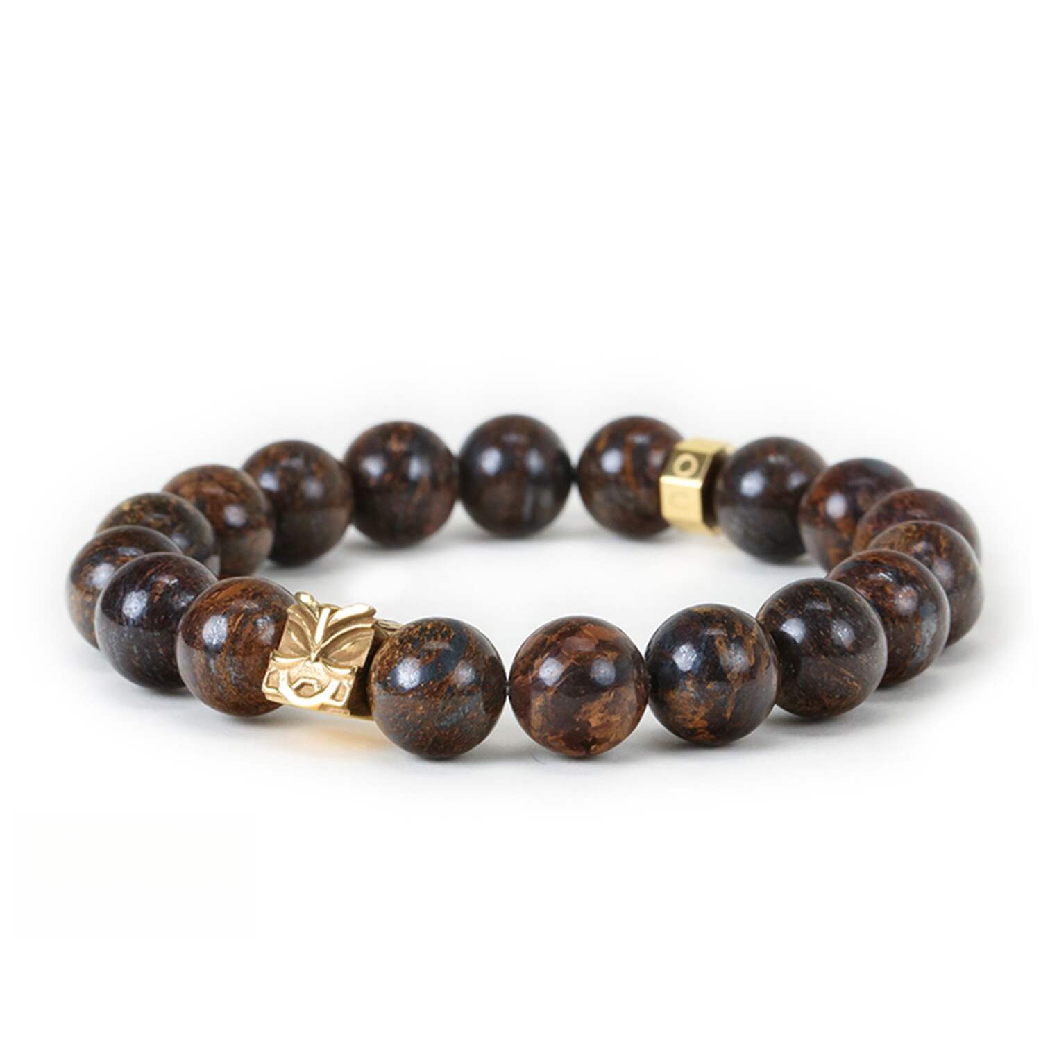 Pixiu Energy-Enhancing Bracelet with Bronzite Beads