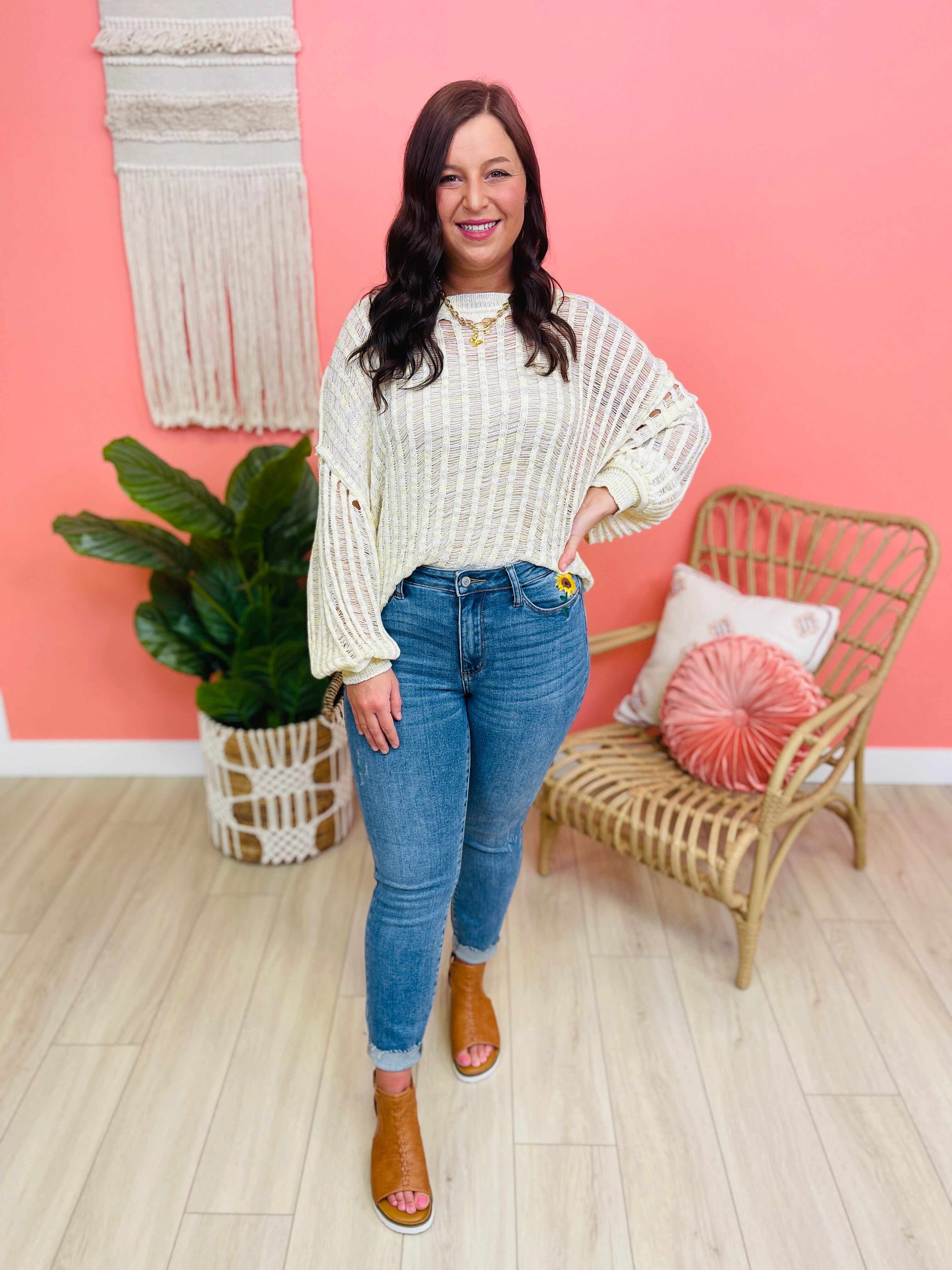 RESTOCK! PLUS/REG Time To Bloom Relaxed Fit Jeans