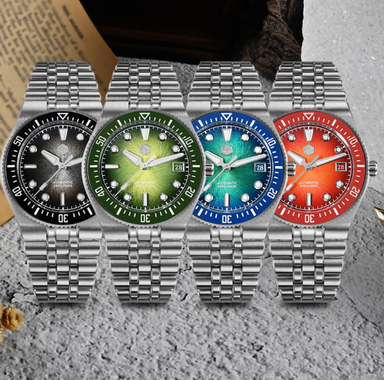 Enamel Dial NH35 Mechanical Men Watch SN0053 Watch Store Automatically