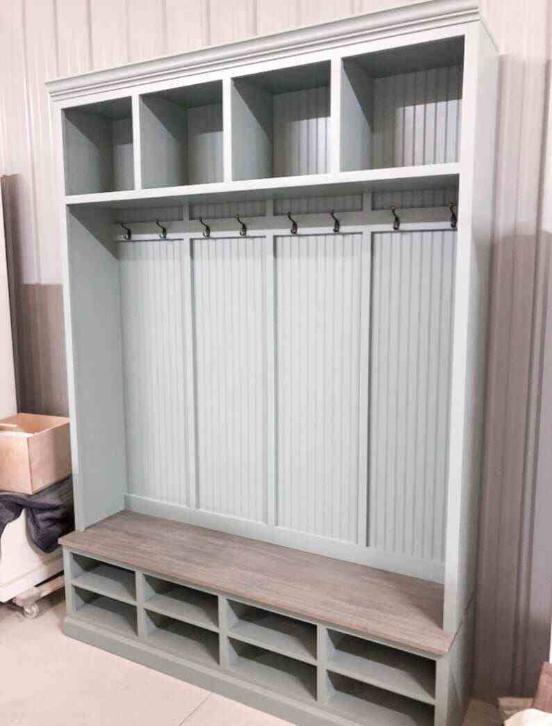 MORAGA 4-section Mudroom entryway storage bench
