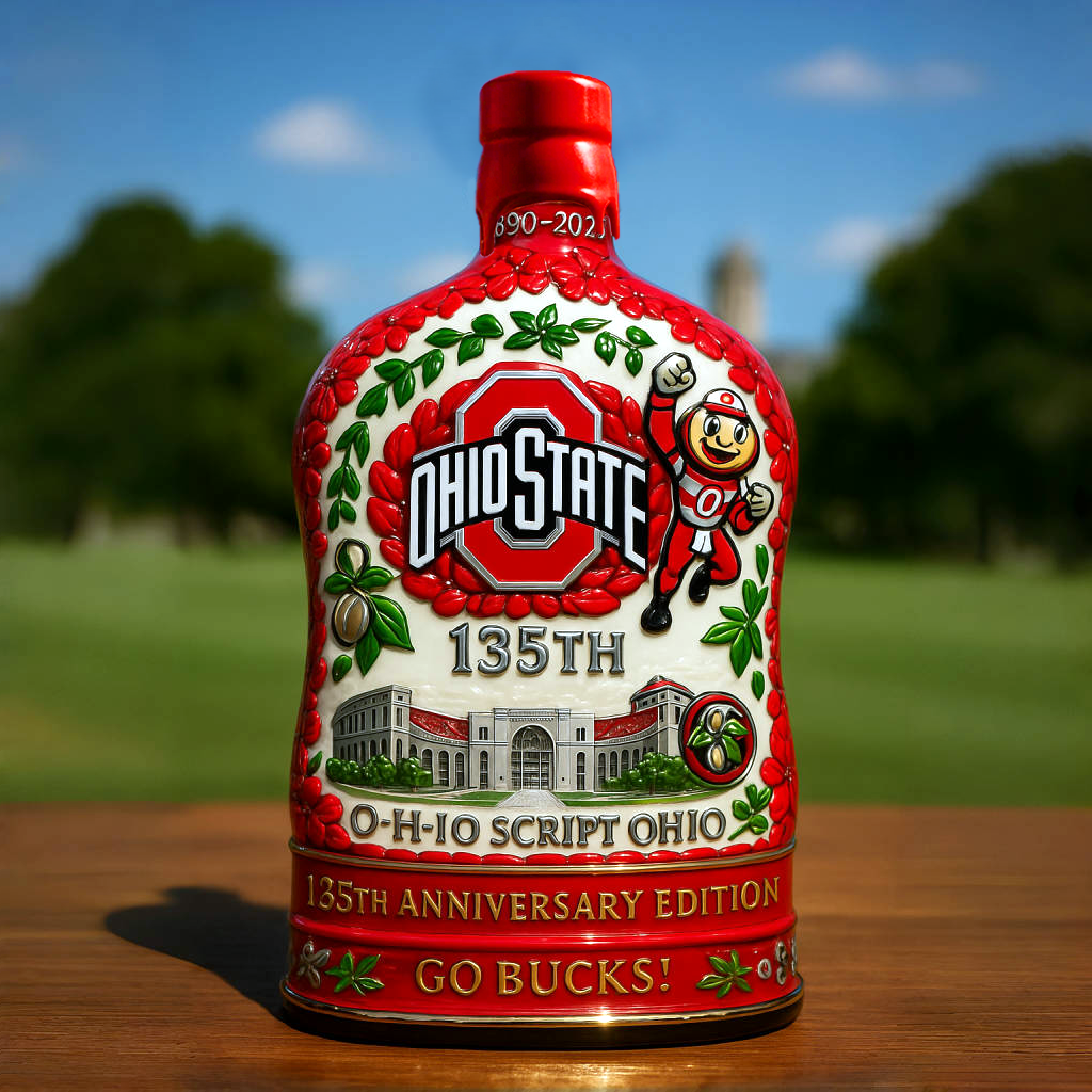 Ohio State Buckeyes 135th Anniversary Commemorative Decanter