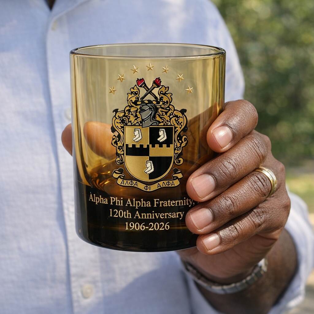 Alpha Phi Alpha Fraternity, Inc. 120th Anniversary Whisky Glass