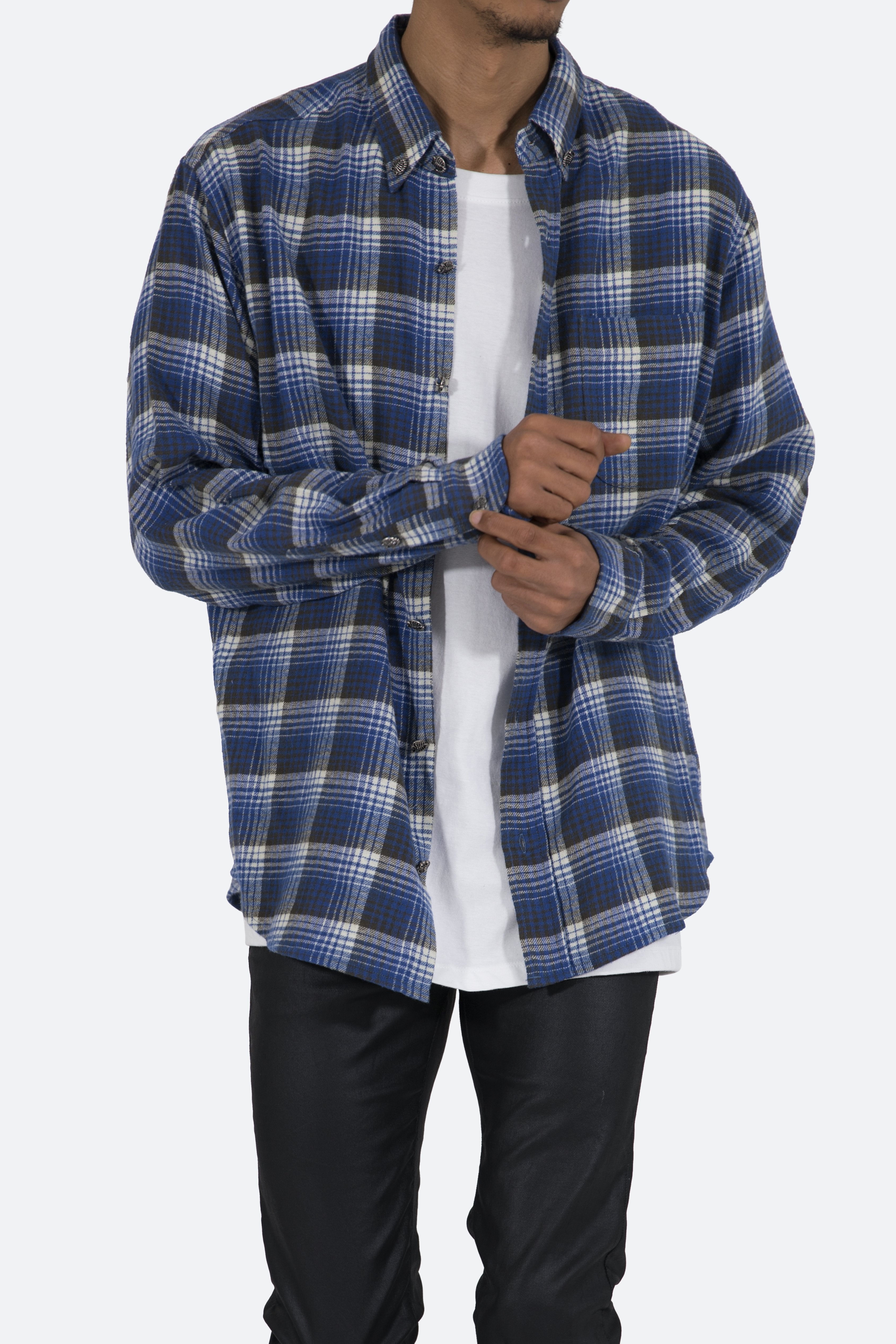 Scorpion Vintage Flannel - Blue/White