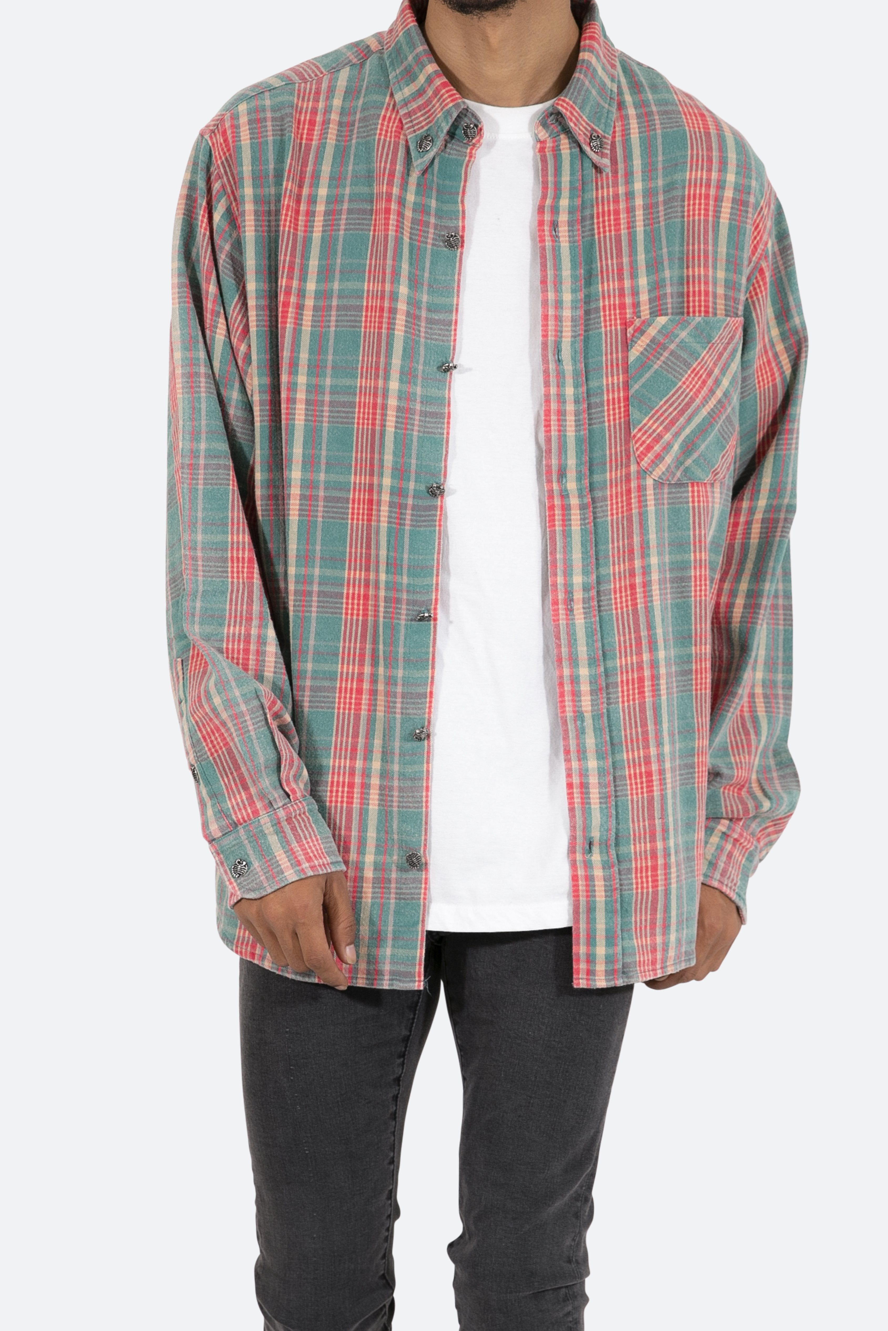 Scorpion Vintage Flannel - Red/Blue