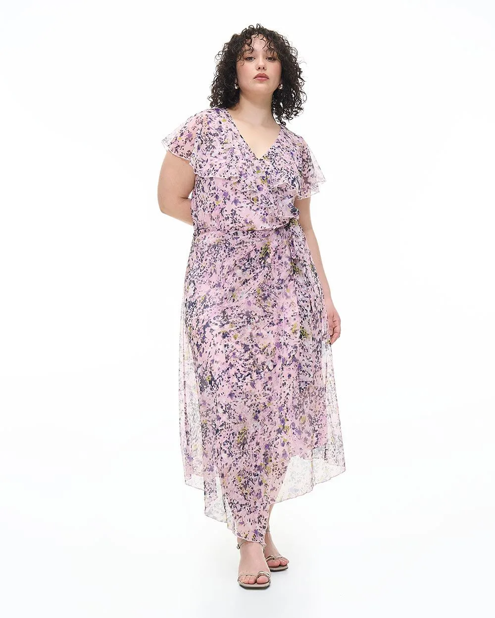 Meredith's Picks - Printed Wrap Maxi Dress - Addition Elle