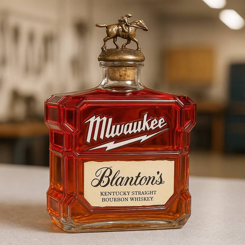 Milwaukee toolbox whiskey bottle