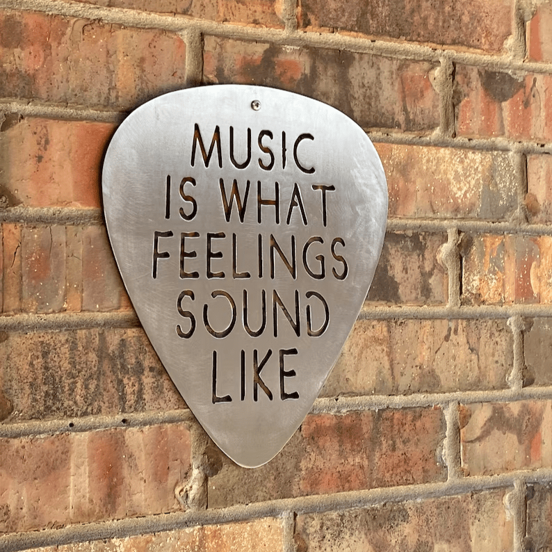 Steel Guitar Pick Wall Art