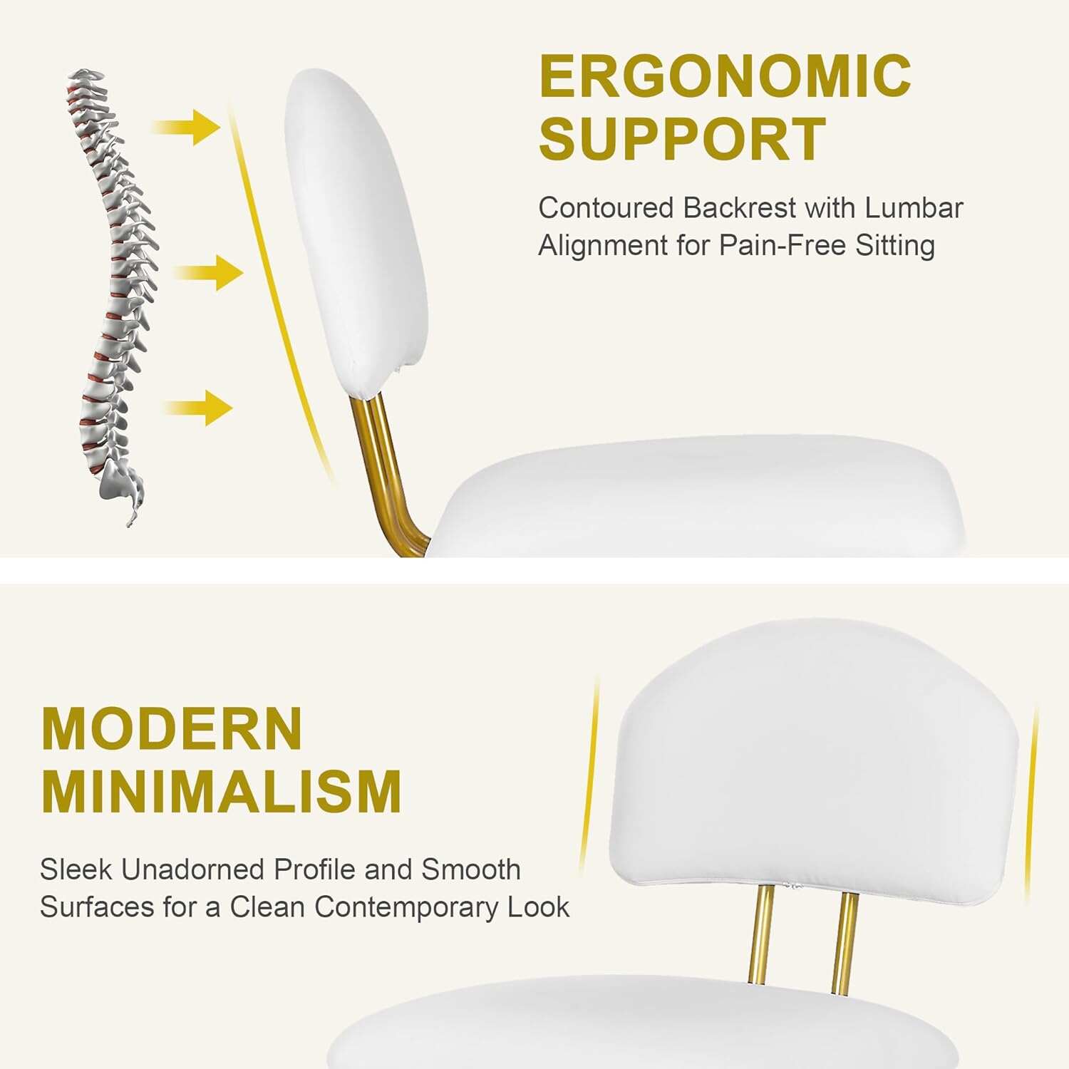 VECELO Dining Chairs Set of 2