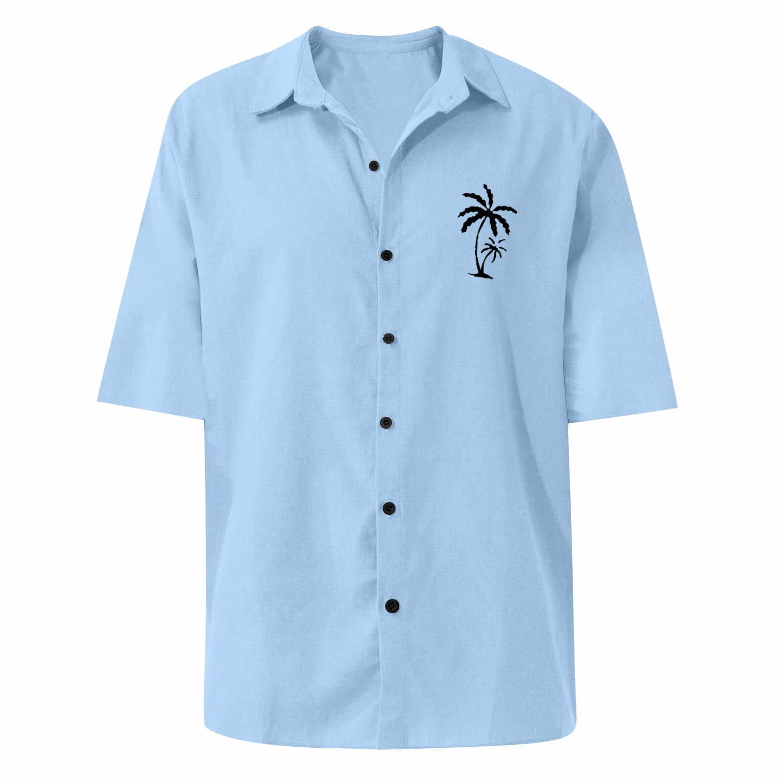 Classic Beach Men Polo Shirt Collar Short Sleeved Work Shirts for Men
