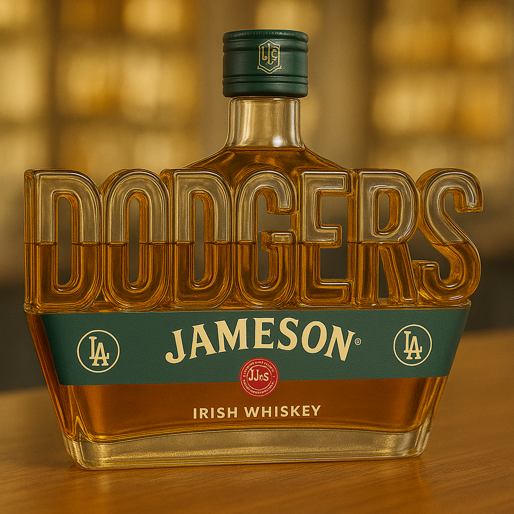 Dodgers Whiskey Bottle