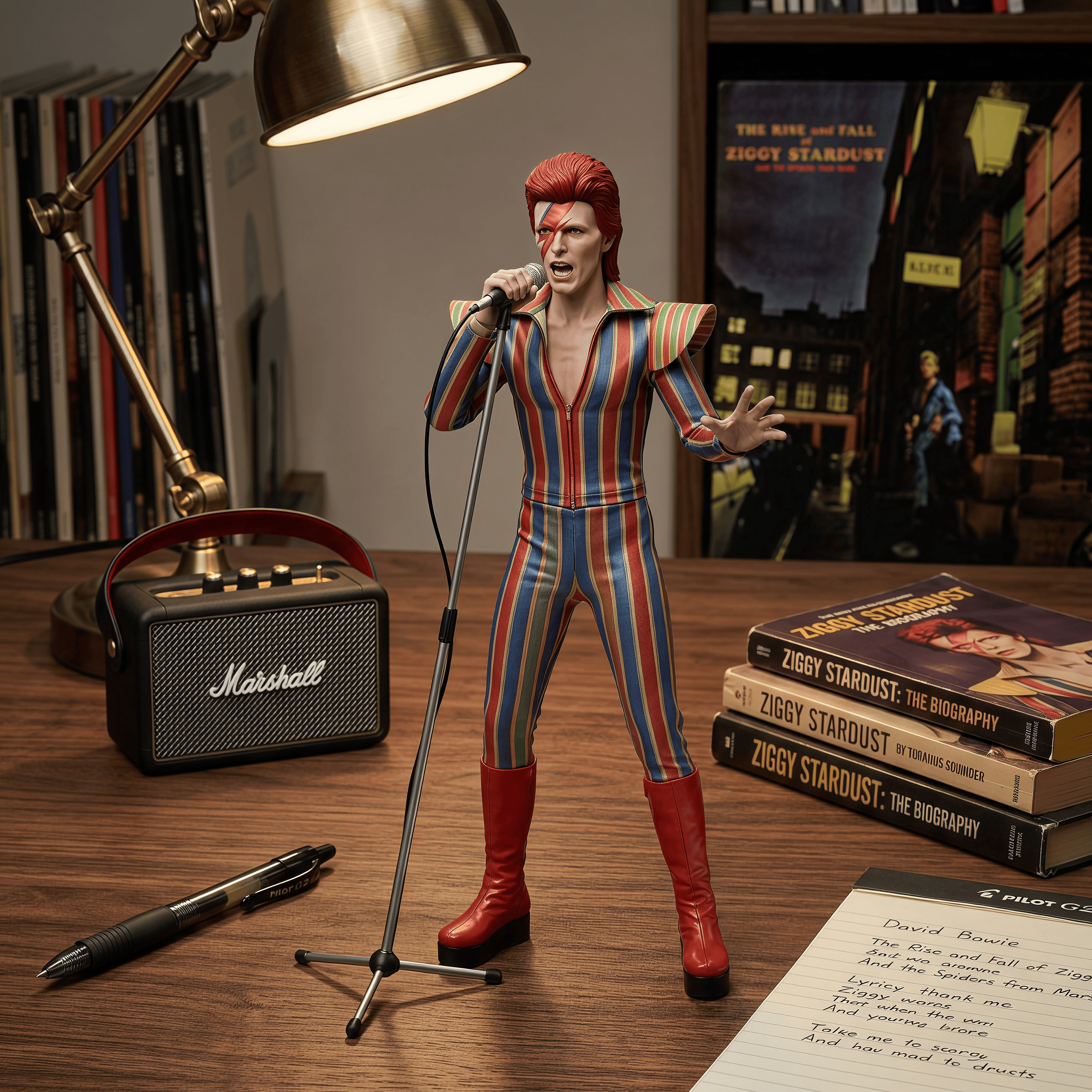 Hot Toys 1/18 Scale David Bowie 10th Anniversary Commemorative Figure