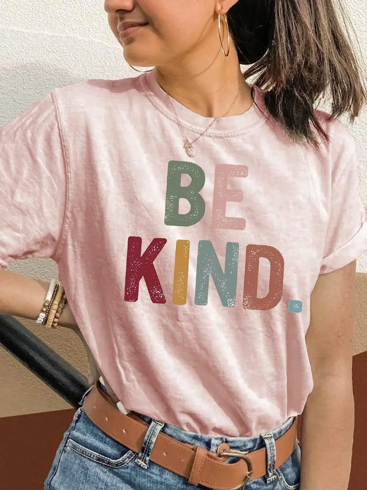 Be Kind Printing T-shirt