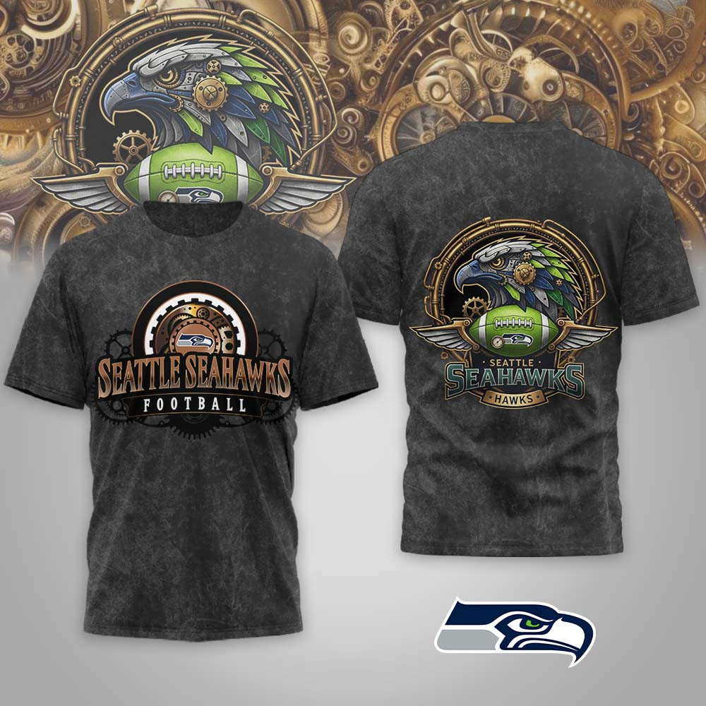 Seattle Seahawks | Premium NFL Steampunk T-shirt MM