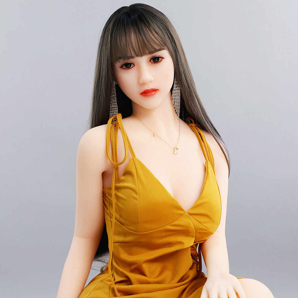 Daisy 5ft41 / 165cm 37 Head TPE  Small Breast Real Asian Full Size Sex Doll