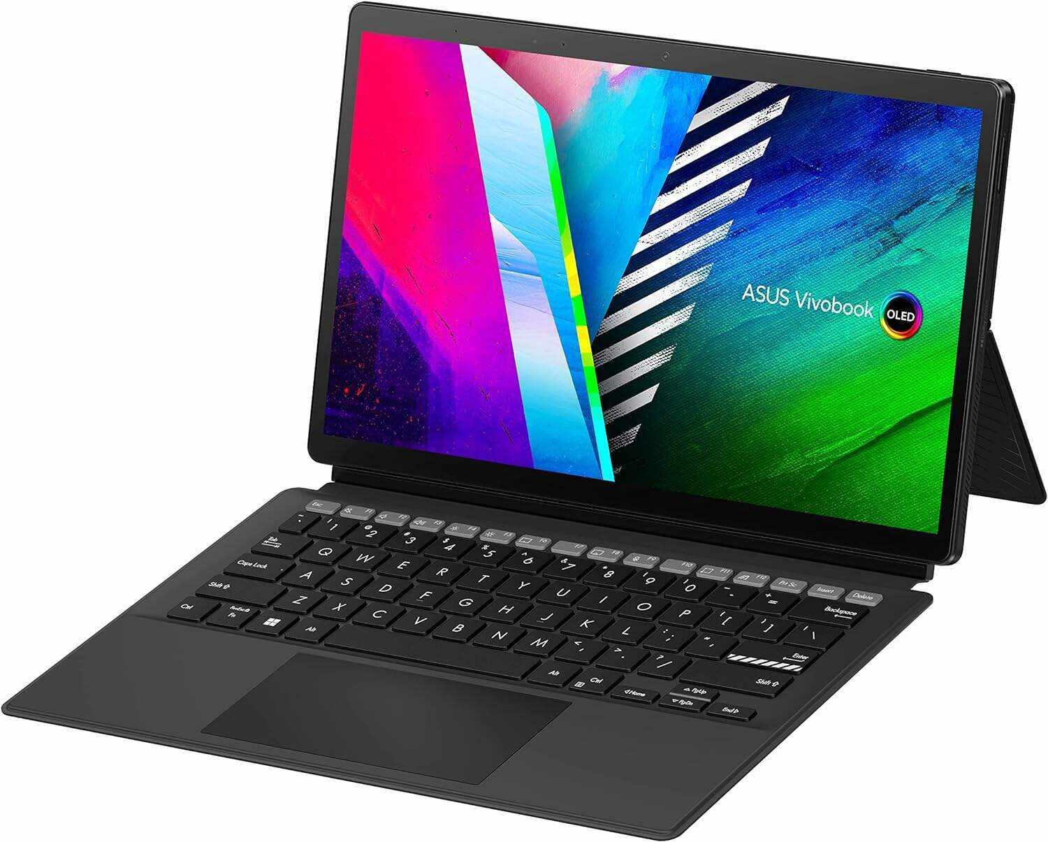 ASUS VivoBook 13 Slate OLED 2-in-1 Laptop, 13.3” FHD OLED touch Display, Intel Pentium N6000 Quad-Core CPU, 8GB RAM, 256GB PCIe® 3.0 SSD, Windows 11 Home, Black, T3300KA-DH26T
