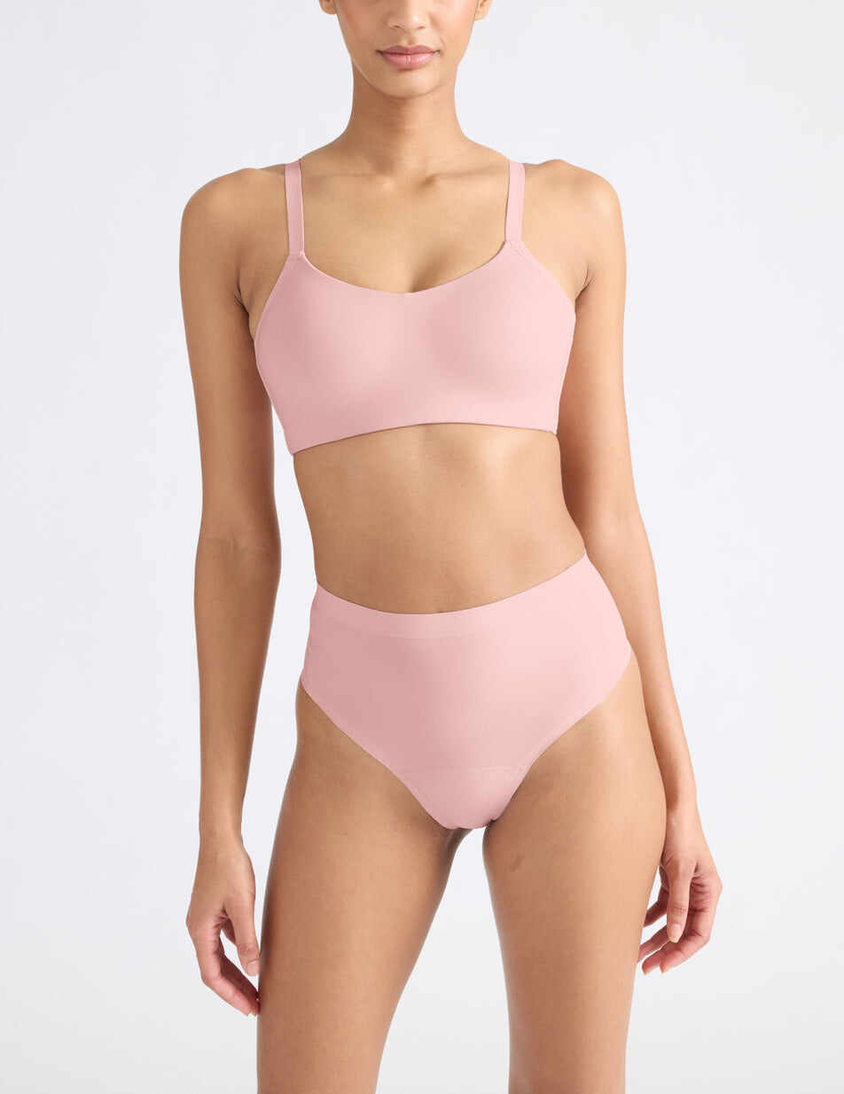 Light Leakproof No-Show High Rise Thong